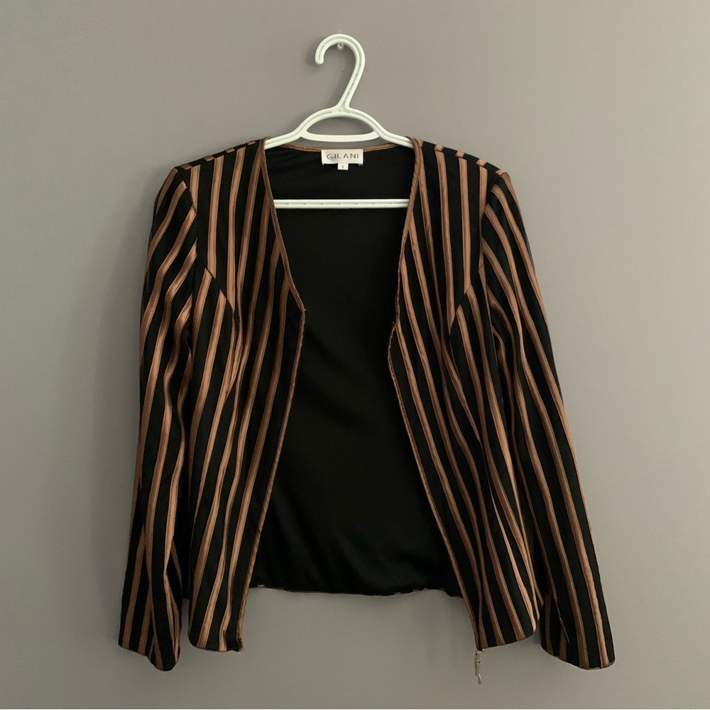 Laura/Gilani Size 6 Gold and Black Jacket